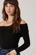 Load image into Gallery viewer, Sansa Gathered Off Shoulder Top