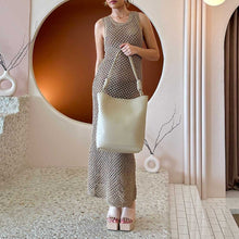 Load image into Gallery viewer, Adeline Recycled Vegan Tote Bag | Ivory