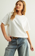 Load image into Gallery viewer, Linen Knitted Short Sleeve | White