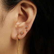 Load image into Gallery viewer, Petite North Star Studs