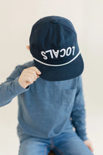 Load image into Gallery viewer, Children's Snapback Hat | Upside Down Locals | Navy