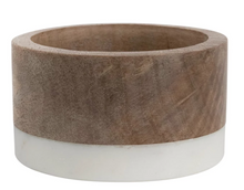 Load image into Gallery viewer, Wood + Marble Wine Bottle Coaster