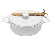 Load image into Gallery viewer, Stoneware Brie Baker + Spreader