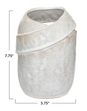 Load image into Gallery viewer, Stoneware Cut-Out Vase