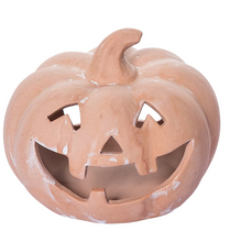 Load image into Gallery viewer, Terracotta Pumpkin Candle Holder | 3 Sizes
