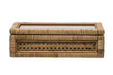 Load image into Gallery viewer, Woven Rattan + Wood Box | 2 Sizes