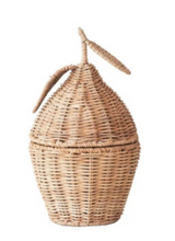 Load image into Gallery viewer, Rattan Lemon Shaped Baskets | Set of 2