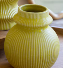 Load image into Gallery viewer, Chartreuse Ceramic Vases | 3 Sizes