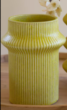 Load image into Gallery viewer, Chartreuse Ceramic Vases | 3 Sizes