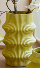 Load image into Gallery viewer, Chartreuse Ceramic Vases | 3 Sizes