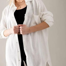 Load image into Gallery viewer, Oversized Linen Shirt