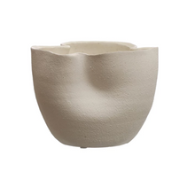 Load image into Gallery viewer, Stoneware Ruffled Planter