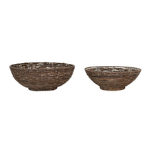 Load image into Gallery viewer, Woven Vine & Metal Basket | 2 Sizes