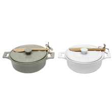 Load image into Gallery viewer, Stoneware Brie Baker + Spreader