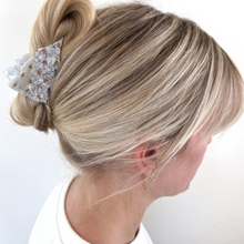 Load image into Gallery viewer, Hand-Painted Claw Clip | Christmas Tree | White