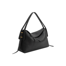 Load image into Gallery viewer, Emory Vegan Leather Top Handle Bag | Black