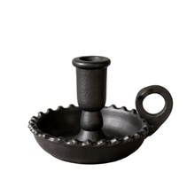 Load image into Gallery viewer, Scalloped Iron Candle Holder