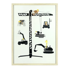 Load image into Gallery viewer, Construction Animals Print