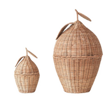 Load image into Gallery viewer, Rattan Lemon Shaped Baskets | Set of 2