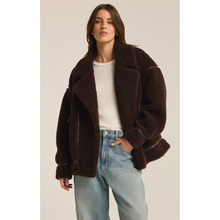 Load image into Gallery viewer, Ari Sherpa Coat | Dark Chocolate