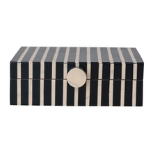 Load image into Gallery viewer, Mango Wood + Resin Striped Box