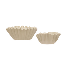 Load image into Gallery viewer, Stoneware Fluted Bowl | 2 Sizes