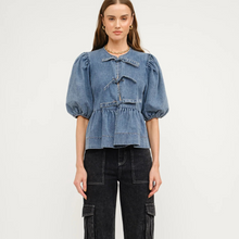 Load image into Gallery viewer, The Norah Denim Blouse