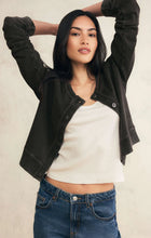 Load image into Gallery viewer, Daily Knit Denim Cardigan | Vintage Black