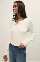 Load image into Gallery viewer, Ferris Cropped Henley Top | Cloud