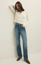 Load image into Gallery viewer, Ferris Cropped Henley Top | Cloud