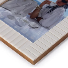 Load image into Gallery viewer, Ribbed Ivory Resin Photo Frame | 2 Sizes