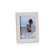 Load image into Gallery viewer, Ribbed Ivory Resin Photo Frame | 2 Sizes