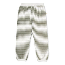 Load image into Gallery viewer, Organic Tee + Pant Slouch Set | Olive Stripes