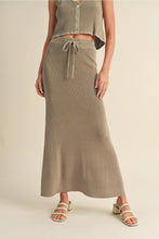 Load image into Gallery viewer, Karlee Vest + Maxi Skirt | Green Grey | Sold Separately