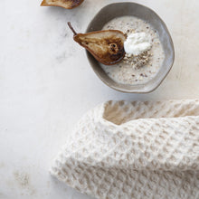 Load image into Gallery viewer, Stonewashed Waffle Tea Towel | Cream