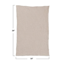 Load image into Gallery viewer, Stonewashed Waffle Tea Towel | Cream