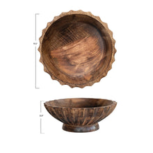 Load image into Gallery viewer, Burnt Finished Wood Bowl