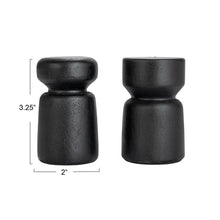 Load image into Gallery viewer, Mango Wood Salt + Pepper Shakers | Set of 2