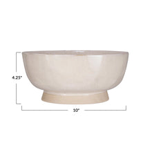 Load image into Gallery viewer, Stoneware Footed Bowl | 2 Sizes