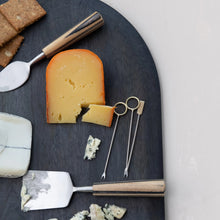 Load image into Gallery viewer, Wood + Brass Appetizer Picks | Set of 9