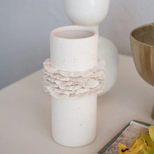 Load image into Gallery viewer, Ruffled Stoneware Vase