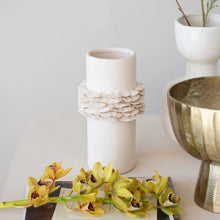Load image into Gallery viewer, Ruffled Stoneware Vase