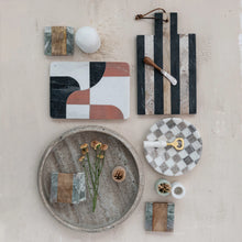 Load image into Gallery viewer, Marble Checkered Tray