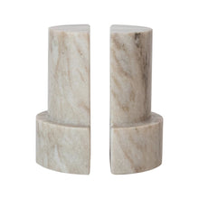 Load image into Gallery viewer, Marble Column Bookends | Set of 2