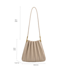 Load image into Gallery viewer, Carrie Vegan Leather Shoulder Bag | Ivory