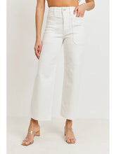 Load image into Gallery viewer, High Rise Utility Wide Leg | Off White