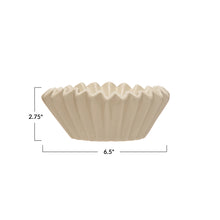 Load image into Gallery viewer, Stoneware Fluted Bowl | 2 Sizes