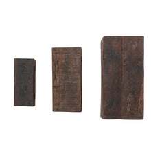 Load image into Gallery viewer, Reclaimed Wood Boxes | Set of 3