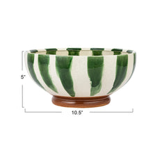 Load image into Gallery viewer, Stripe Stoneware Bowl