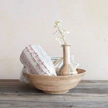 Load image into Gallery viewer, Hand-Woven Rattan Footed Bowl